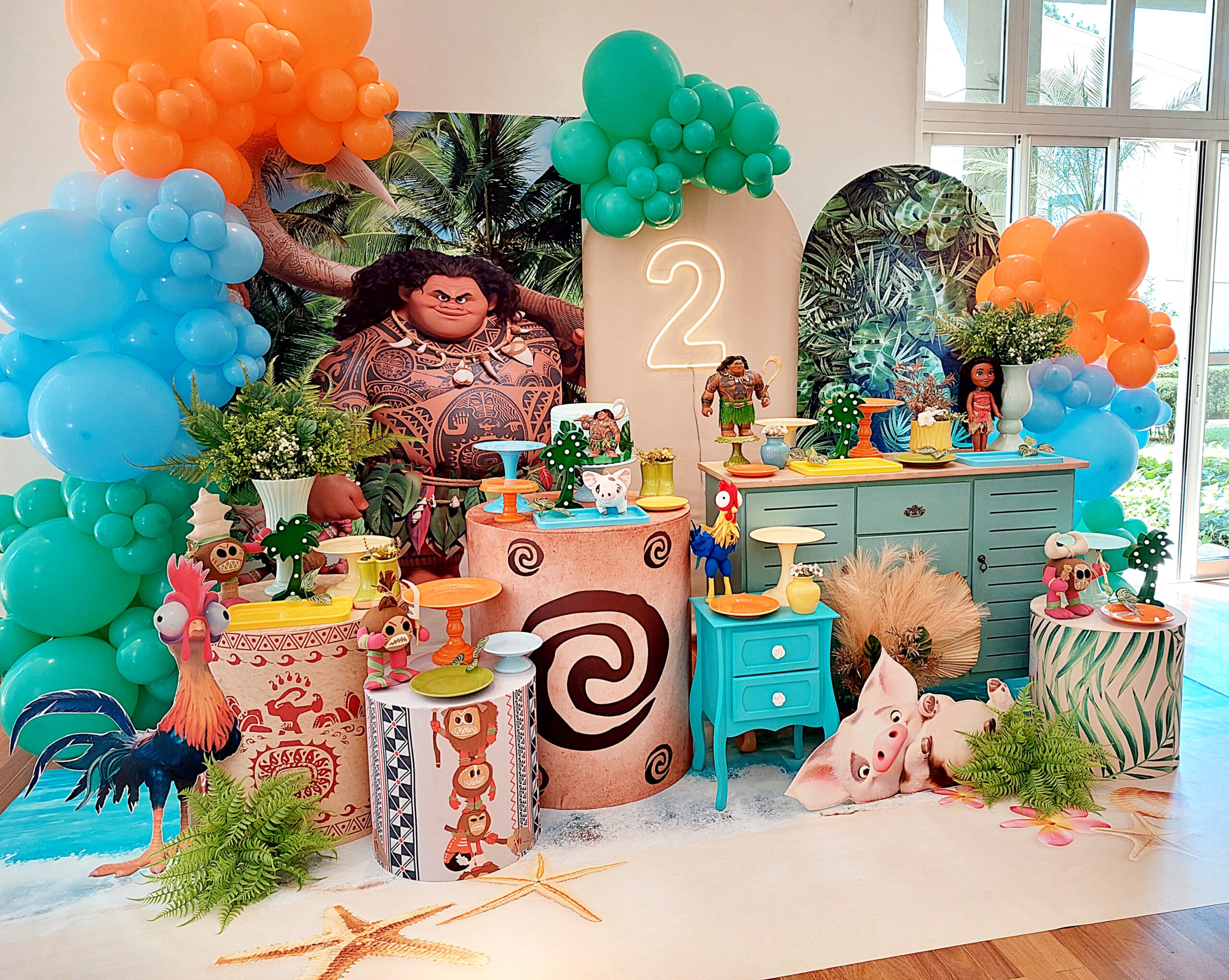 Decoração Moana e Maui, Festa Infantil - Imagem 6