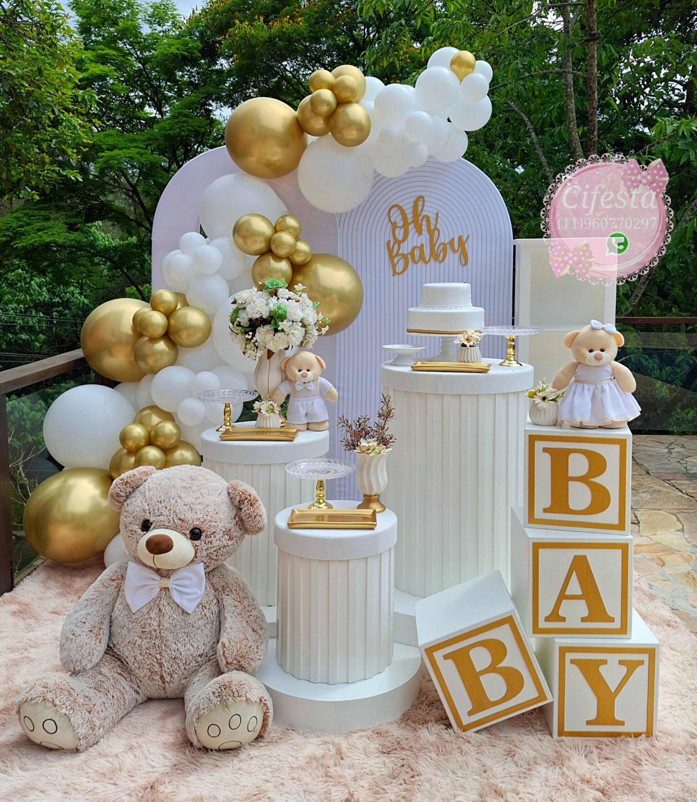 Decoração chá de Bebê