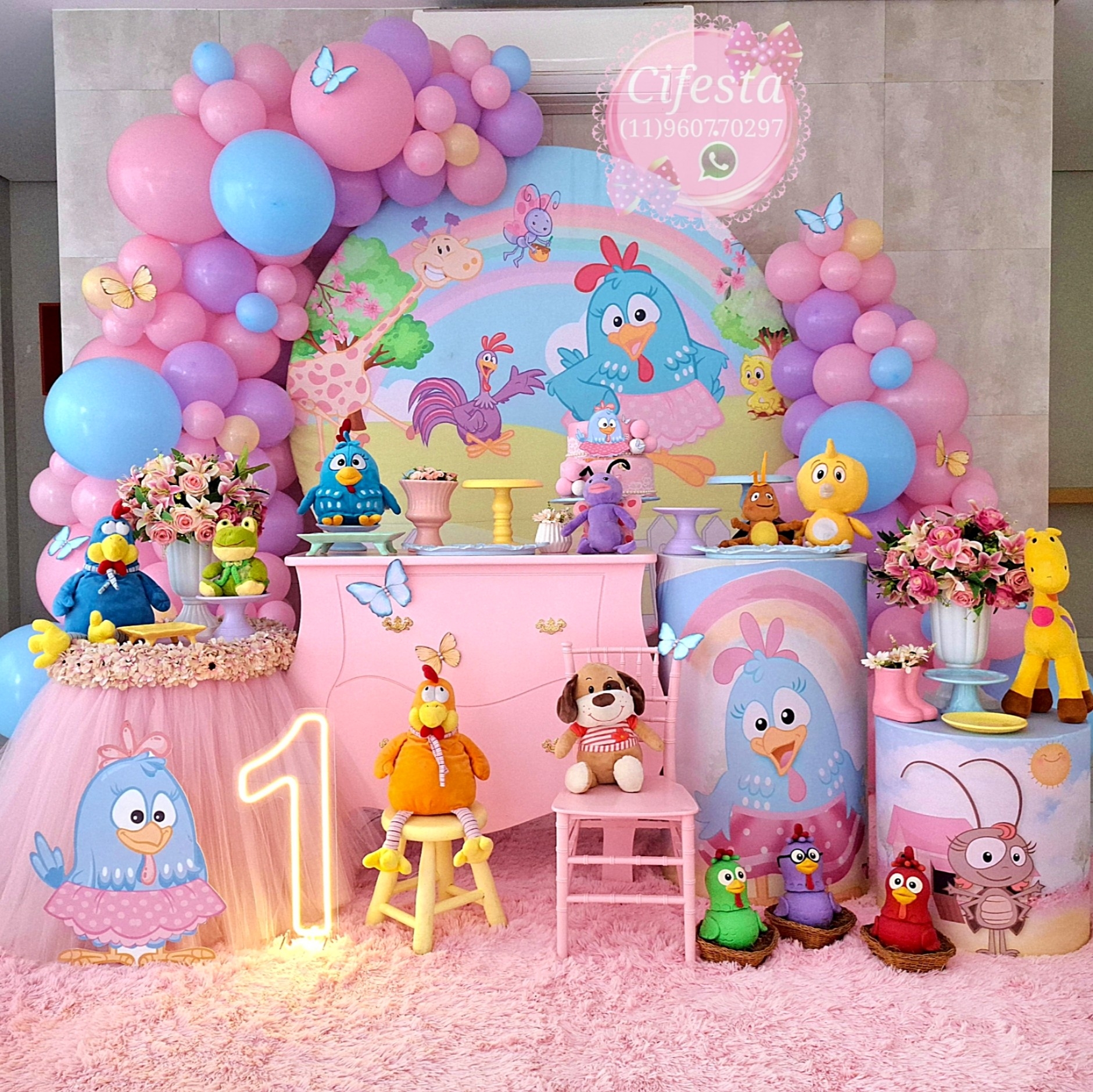 Decoração Galinha Pintadinha, Festa Infantil