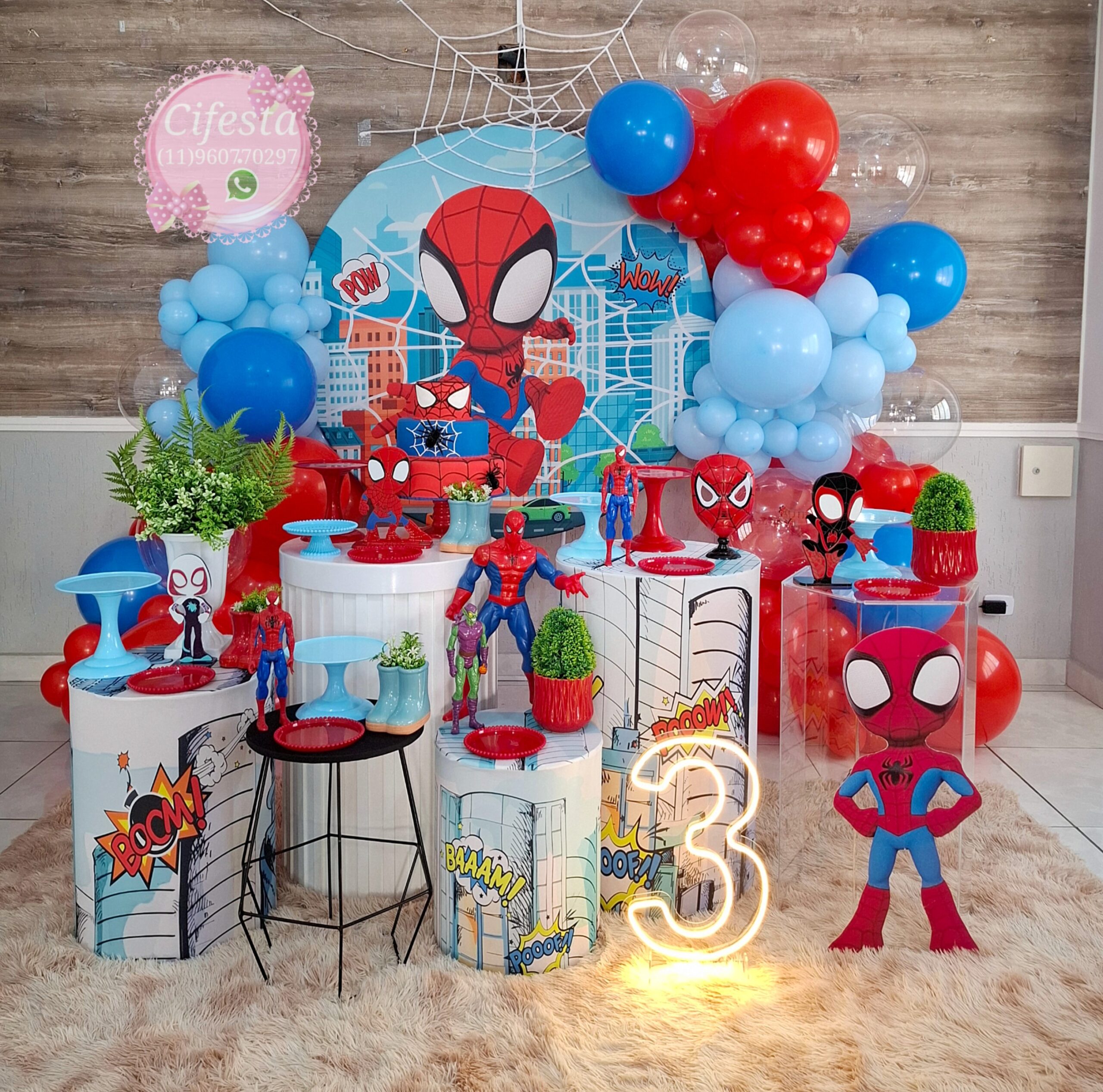 Decoração Homem Aranha - Spider Man