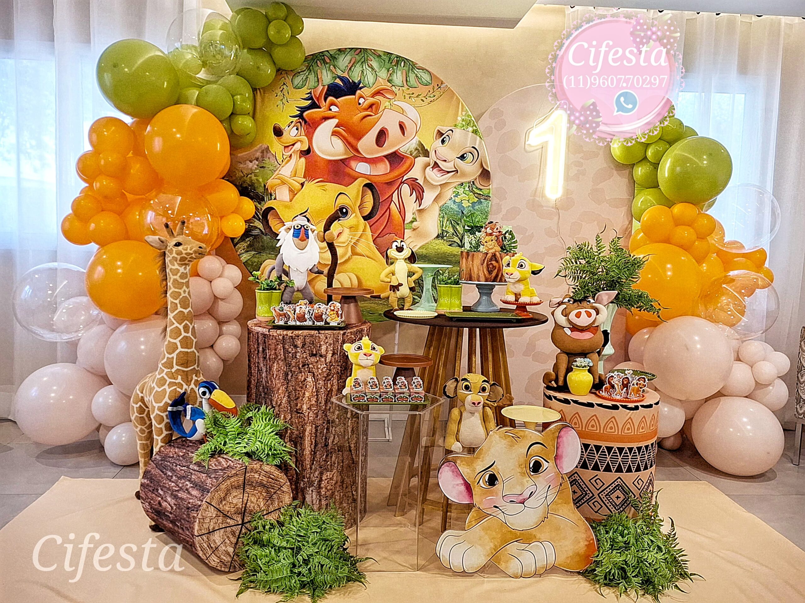 Decoração O Rei Leão festa infasantil