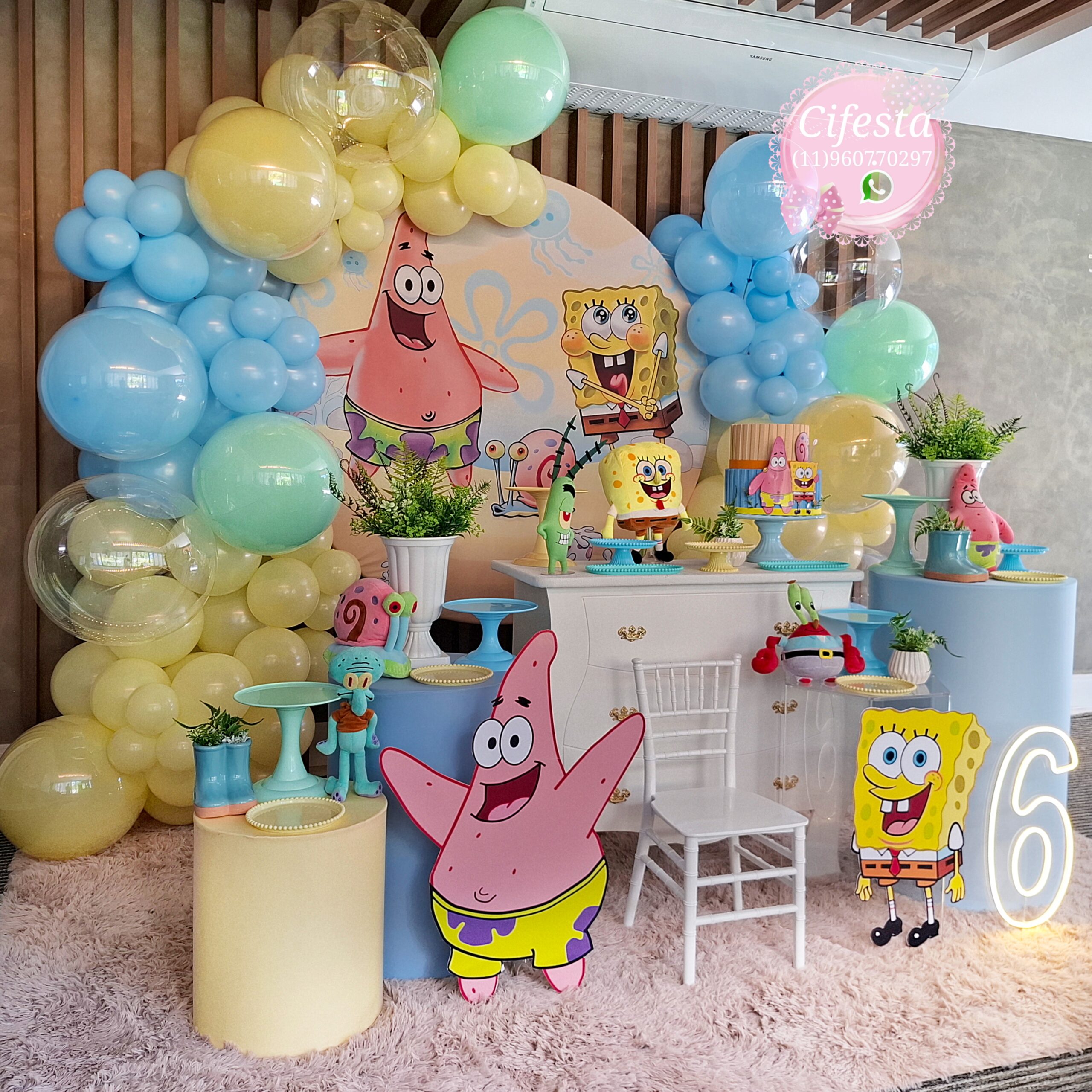 Decoração Bob Esponja Festa Infantil