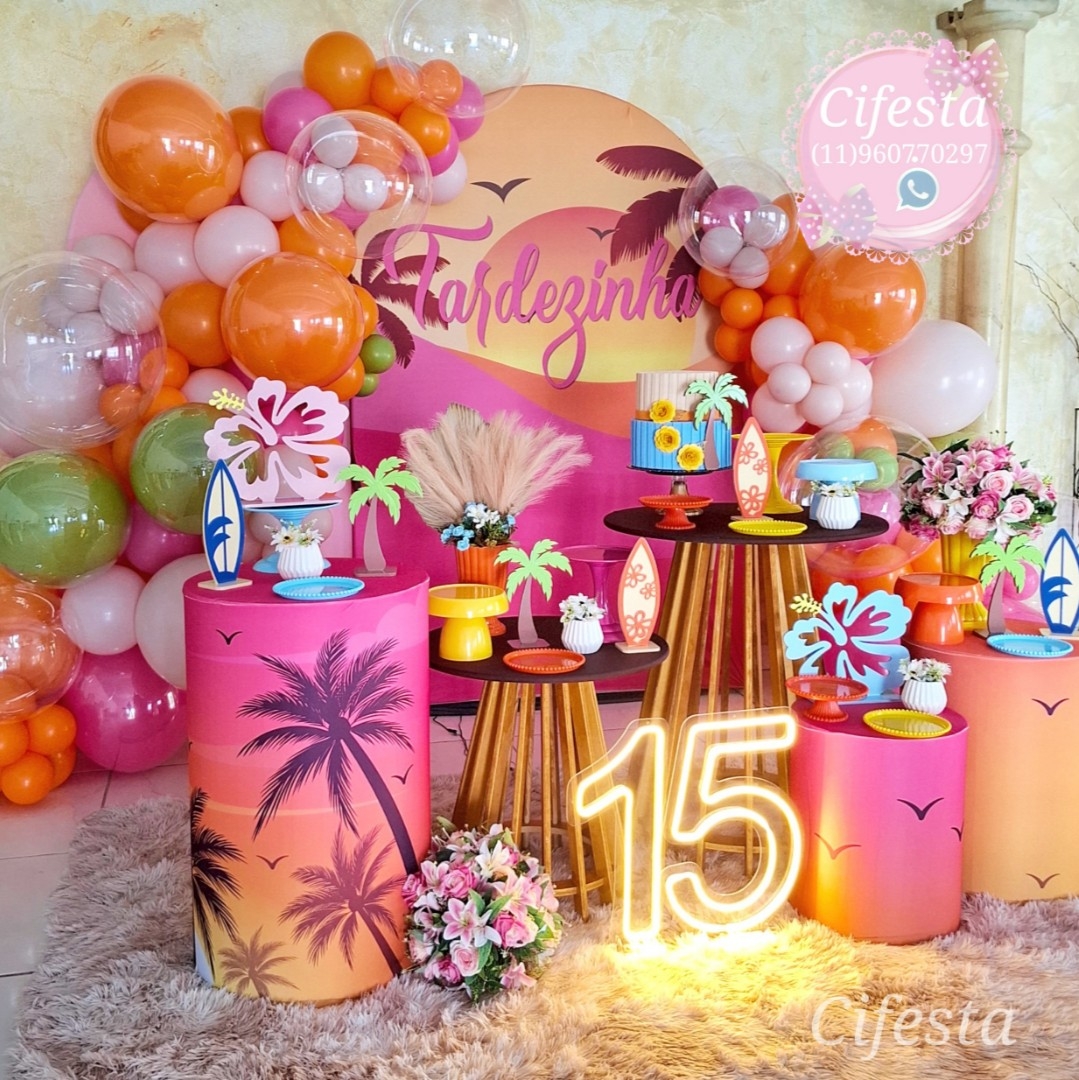 Decoração Tardezinha, Festa Tropical - Imagem 2