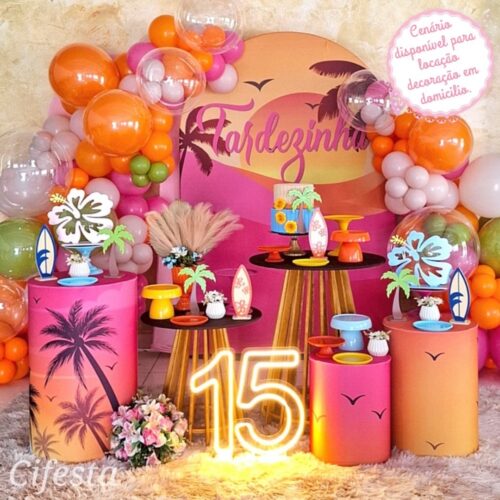 Decoração Tardezinha, Festa Tropical