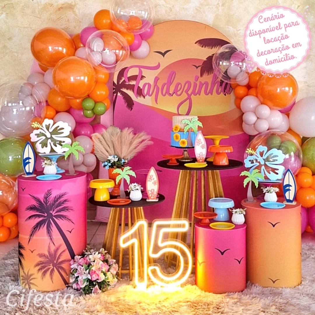Decoração Tardezinha, Festa Tropical