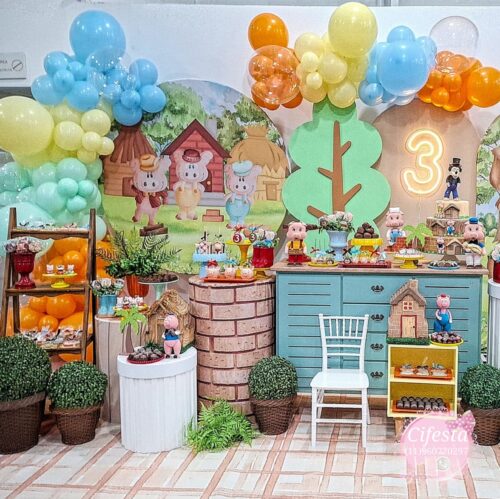 Decoração Os Três Porquinhos